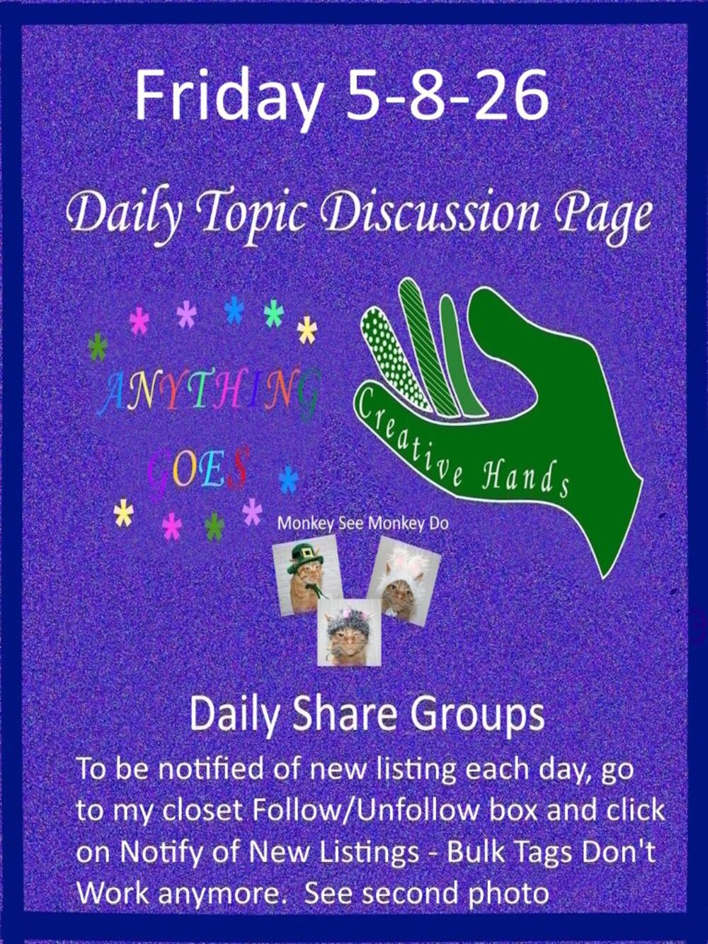 Friday 5-8-26 Share Groups - Part Two - Daily Topic Discussion